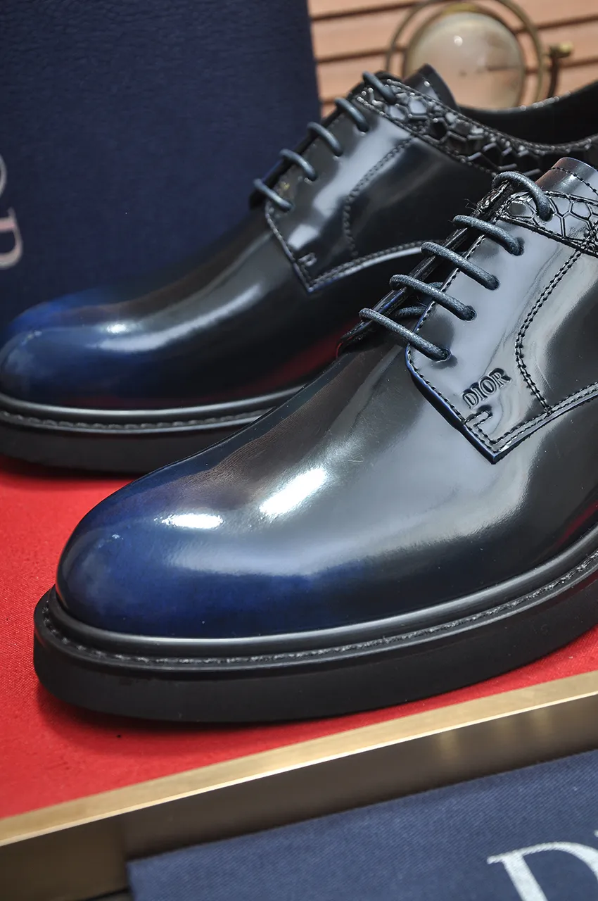 Men's shoes 💰780💶[Dior] (water-dyed cowhide lining) Dior original 1:1 high-quality factory, imported original materials, imported raw cowhide, water-dyed cowhide lining, original TPU outsole, code number: 39-44 (38 45 custom-made, non-refundable)